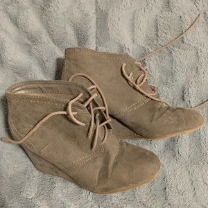 Women's Grey Ankle Booties
